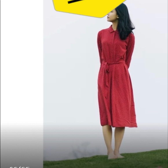 Uniqlo Polka Dot Dress - Picture 2 of 6